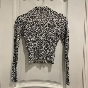 Cheetah Print Turtle Neck